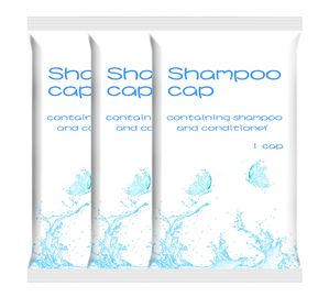 Disposable Rinse Free Shampoo Cap , Waterproof Patient Hygiene Personal Care Cap