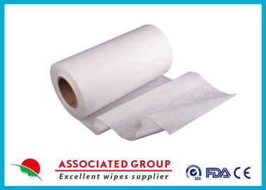 Plain Spunlace biodegradable non woven fabric , 50Gsm non woven material User Friendly