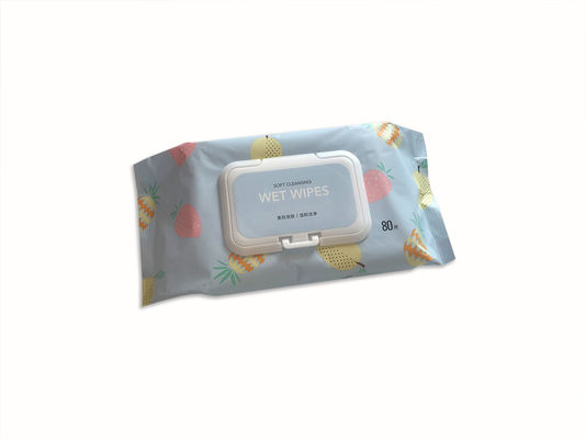 Strawberry Aroma Soft Adult Wet Wipes Comfortable Non Alcoholic