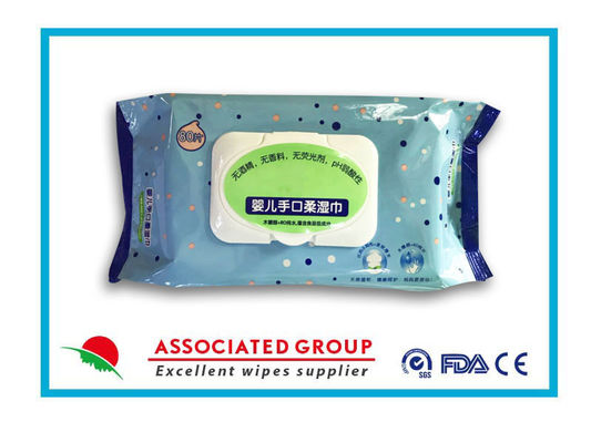 অগন্ধযুক্ত RO বিশুদ্ধ জল Xylitol এক্সট্র্যাক্ট শিশুর পরিষ্কারের ওয়াইপস